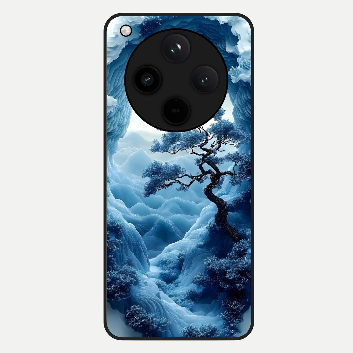  Frozen Serenity Gate Glass Case For Oppo Find X8 Pro back cover – full design glossy printed glass finish