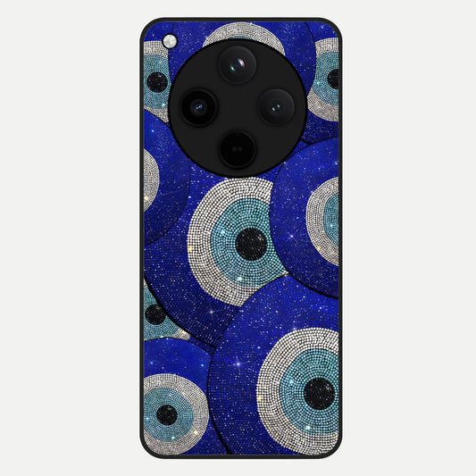  Galaxy Eye Flow Glass Case For Oppo Find X8 Pro back cover – full design glossy printed glass finish