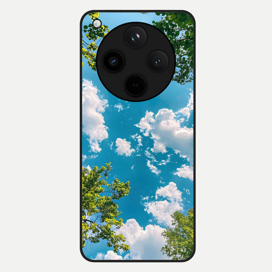  Green Moon Energy Glass Case For Oppo Find X8 Pro back cover – full design glossy printed glass finish