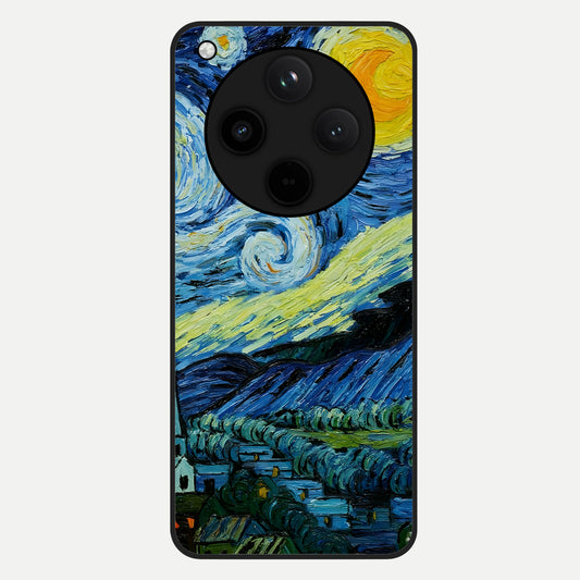  Inspired Van Gogh Art Glass Case For Oppo Find X8 Pro back cover – full design glossy printed glass finish