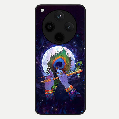 Krishna Hands Art Glass Case For Oppo Find X8 Pro back cover – full design glossy printed glass finish
