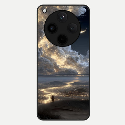  Moonlight Spark Path Glass Case For Oppo Find X8 Pro back cover – full design glossy printed glass finish