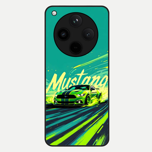  Mustang Bang Glass Case For Oppo Find X8 Pro back cover – full design glossy printed glass finish