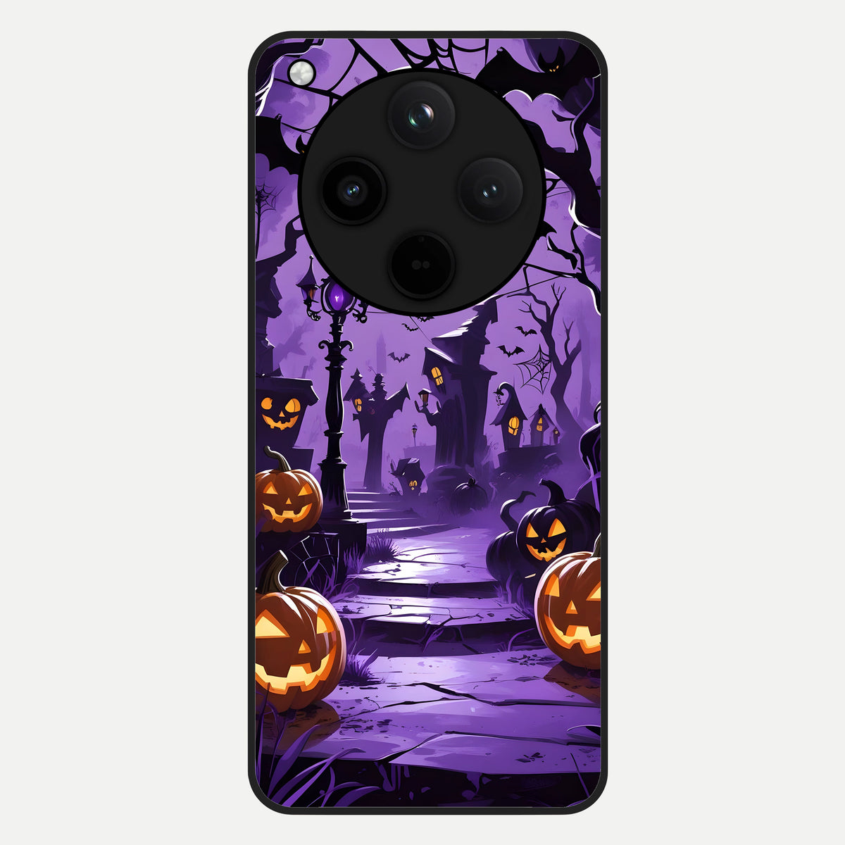  Pumpkin Patch Halloween Glass Case For Oppo Find X8 Pro back cover – full design glossy printed glass finish