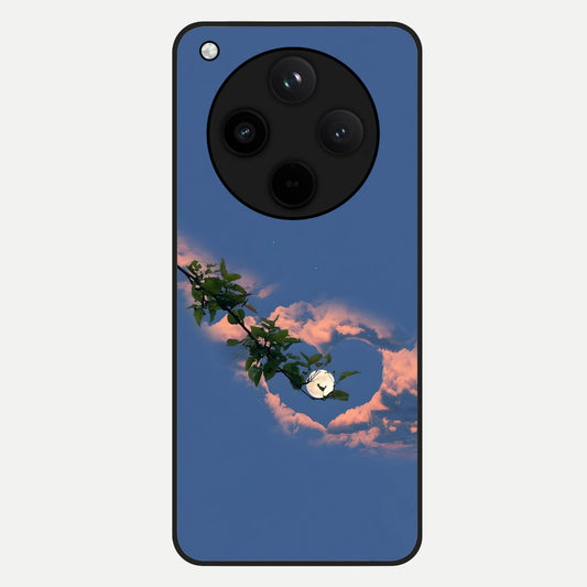  Sky Under Tree Glass Case For Oppo Find X8 Pro back cover – full design glossy printed glass finish