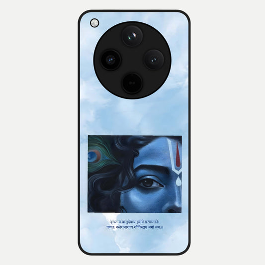  Spiritual Krishna Glass Case For Oppo Find X8 Pro back cover – full design glossy printed glass finish