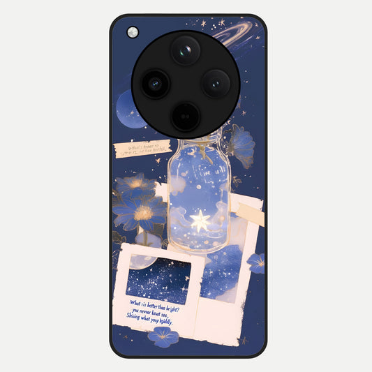  Starlit Cosmic Jar Glass Case For Oppo Find X8 Pro back cover – full design glossy printed glass finish
