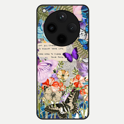 Storm Path Bloom Glass Case For Oppo Find X8 Pro back cover – full design glossy printed glass finish