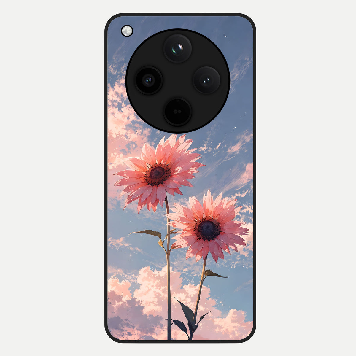  Sun Moon Balance Glass Case For Oppo Find X8 Pro back cover – full design glossy printed glass finish