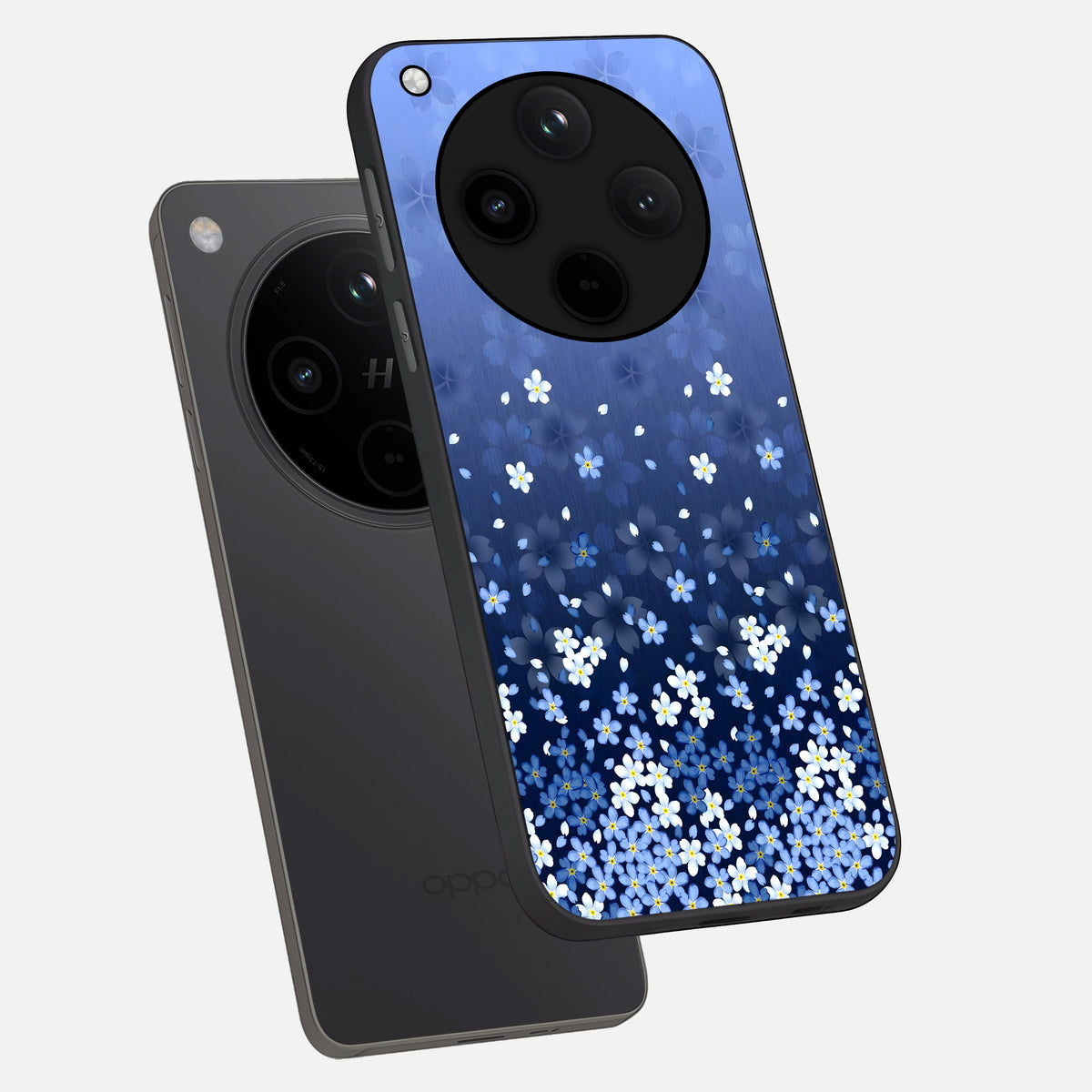  Blue Starry phone case For Oppo Find X8 Pro showing premium glass back cover with detailed artwork