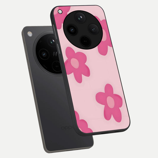 Candy Bloom Dreams phone case For Oppo Find X8 Pro showing premium glass back cover with detailed artwork
