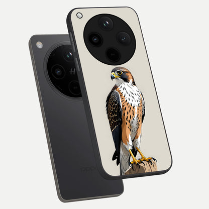  Clever Eagle phone case For Oppo Find X8 Pro showing premium glass back cover with detailed artwork