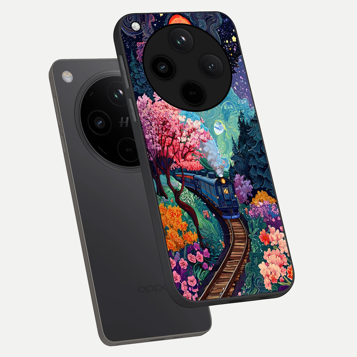  Digital Art phone case For Oppo Find X8 Pro showing premium glass back cover with detailed artwork