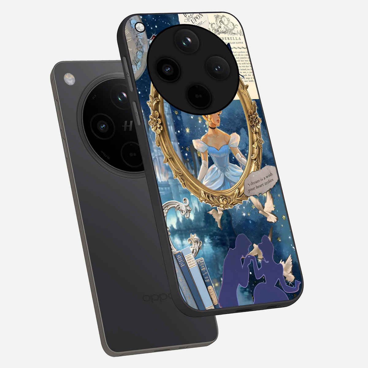  Midnight Queen phone case For Oppo Find X8 Pro showing premium glass back cover with detailed artwork
