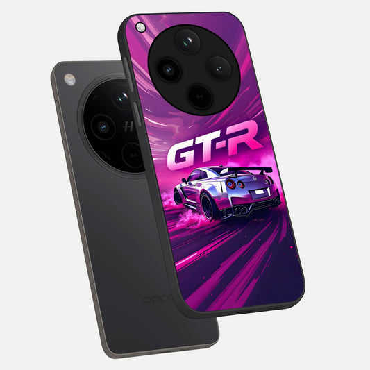  Speed Drift Legend phone case For Oppo Find X8 Pro showing premium glass back cover with detailed artwork