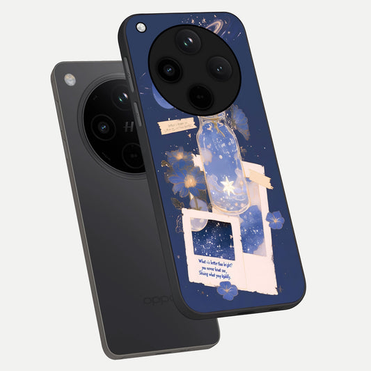  Starlit Cosmic Jar phone case For Oppo Find X8 Pro showing premium glass back cover with detailed artwork
