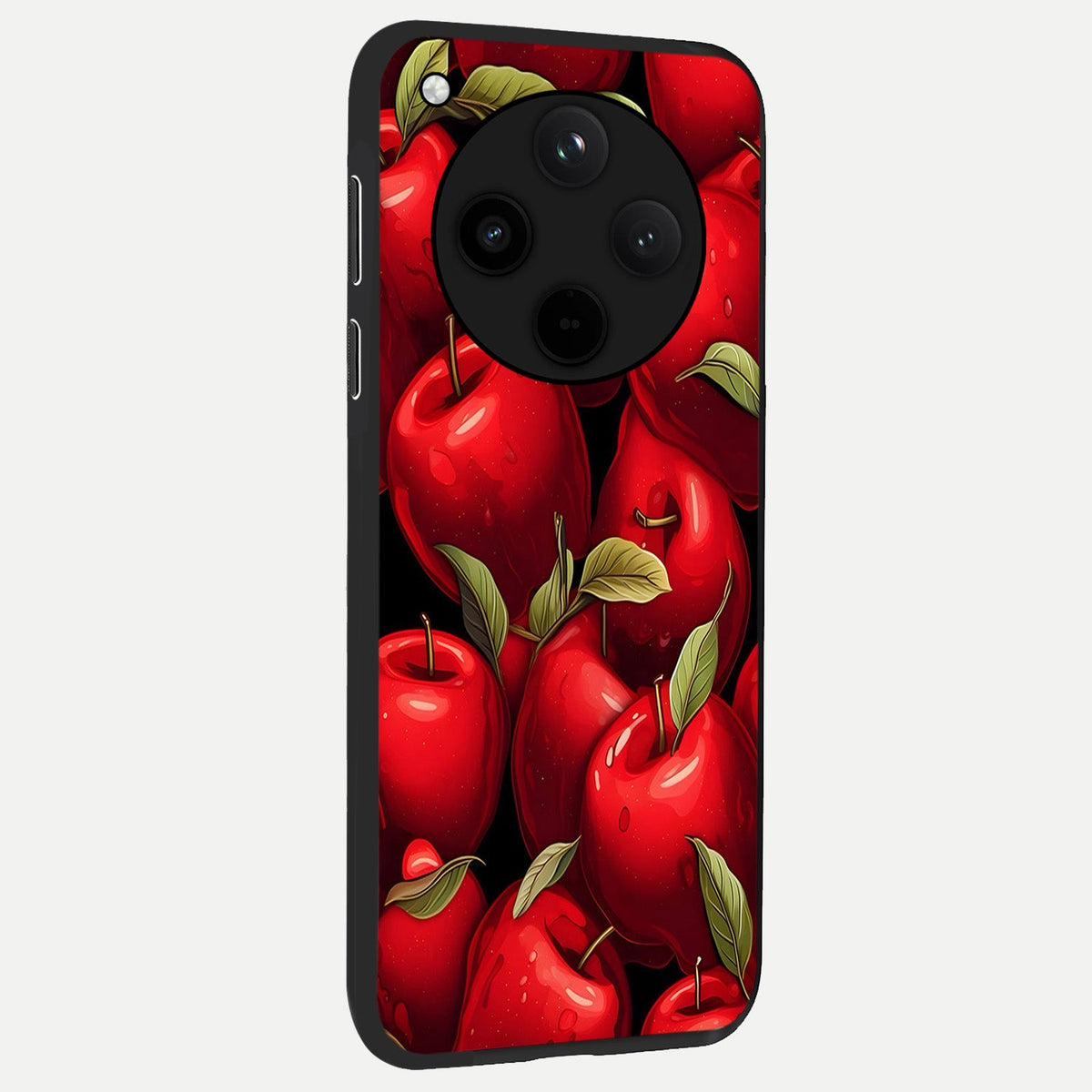  Apple Pattern back cover For Oppo Find X8 Pro slim fit glass case with vibrant aesthetic design