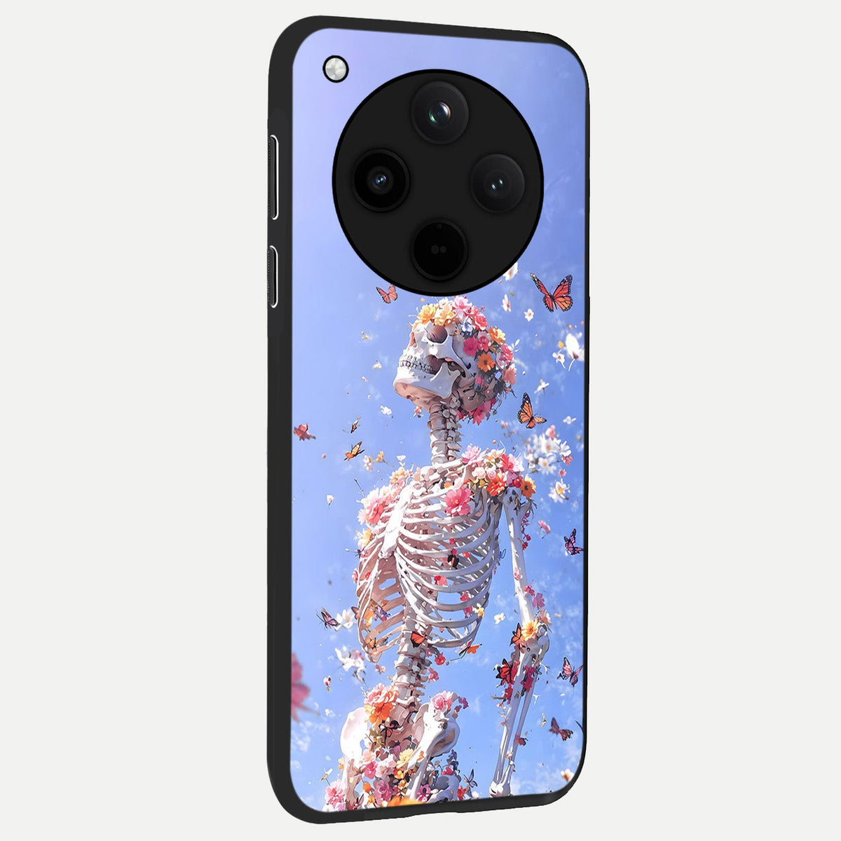  Bloom Beyond Bones back cover For Oppo Find X8 Pro slim fit glass case with vibrant aesthetic design