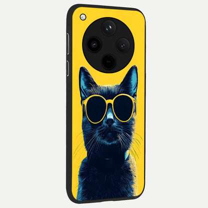  Cool Cat Vibes back cover For Oppo Find X8 Pro slim fit glass case with vibrant aesthetic design