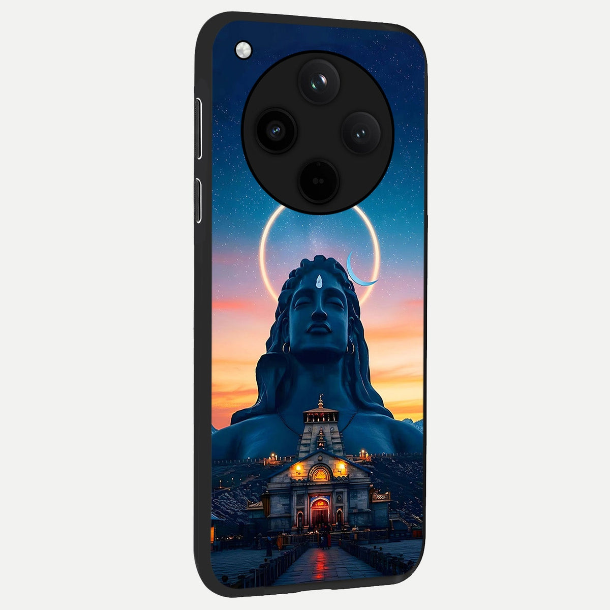  Eternal Shiva Aura back cover For Oppo Find X8 Pro slim fit glass case with vibrant aesthetic design