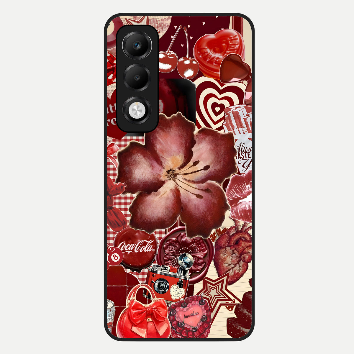 Aesthetic Little Freak Glass Case For Oppo K13x 5G back cover – full design glossy printed glass finish