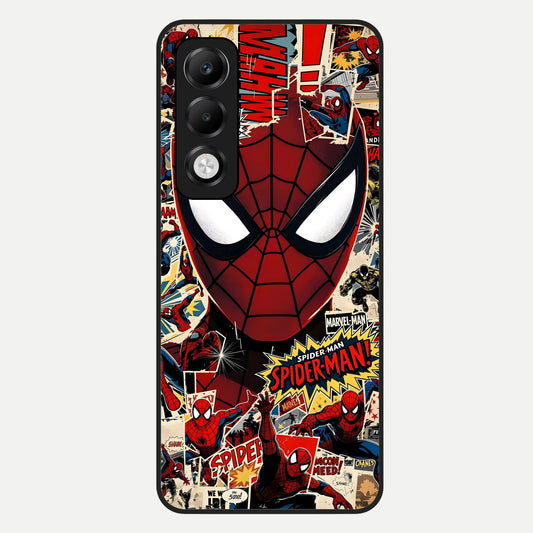  Aesthetic Wonder Spider Glass Case For Oppo K13x 5G back cover – full design glossy printed glass finish