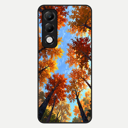  Autumn Sky Rise Glass Case For Oppo K13x 5G back cover – full design glossy printed glass finish