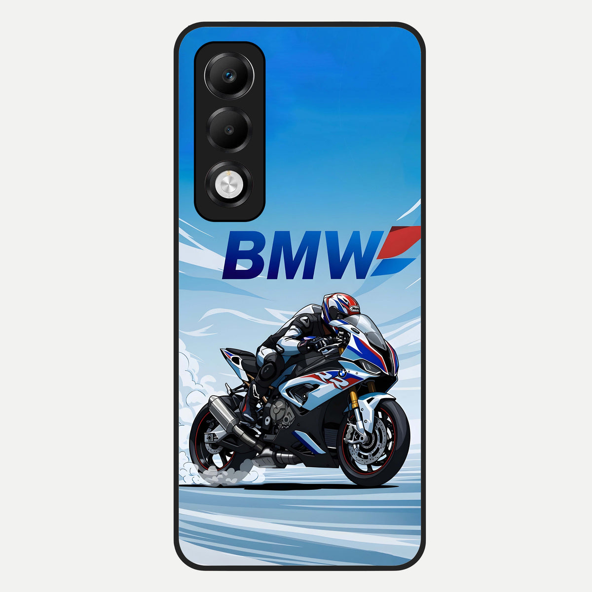  BMW Power Drift Glass Case For Oppo K13x 5G back cover – full design glossy printed glass finish