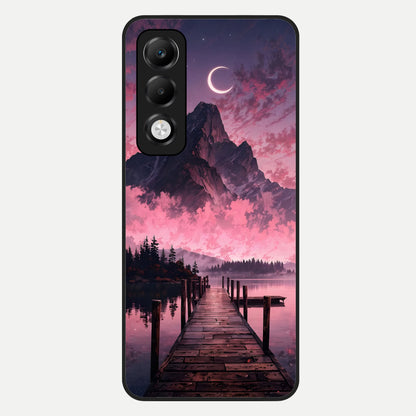  Beautiful Mountain View Glass Case For Oppo K13x 5G back cover – full design glossy printed glass finish