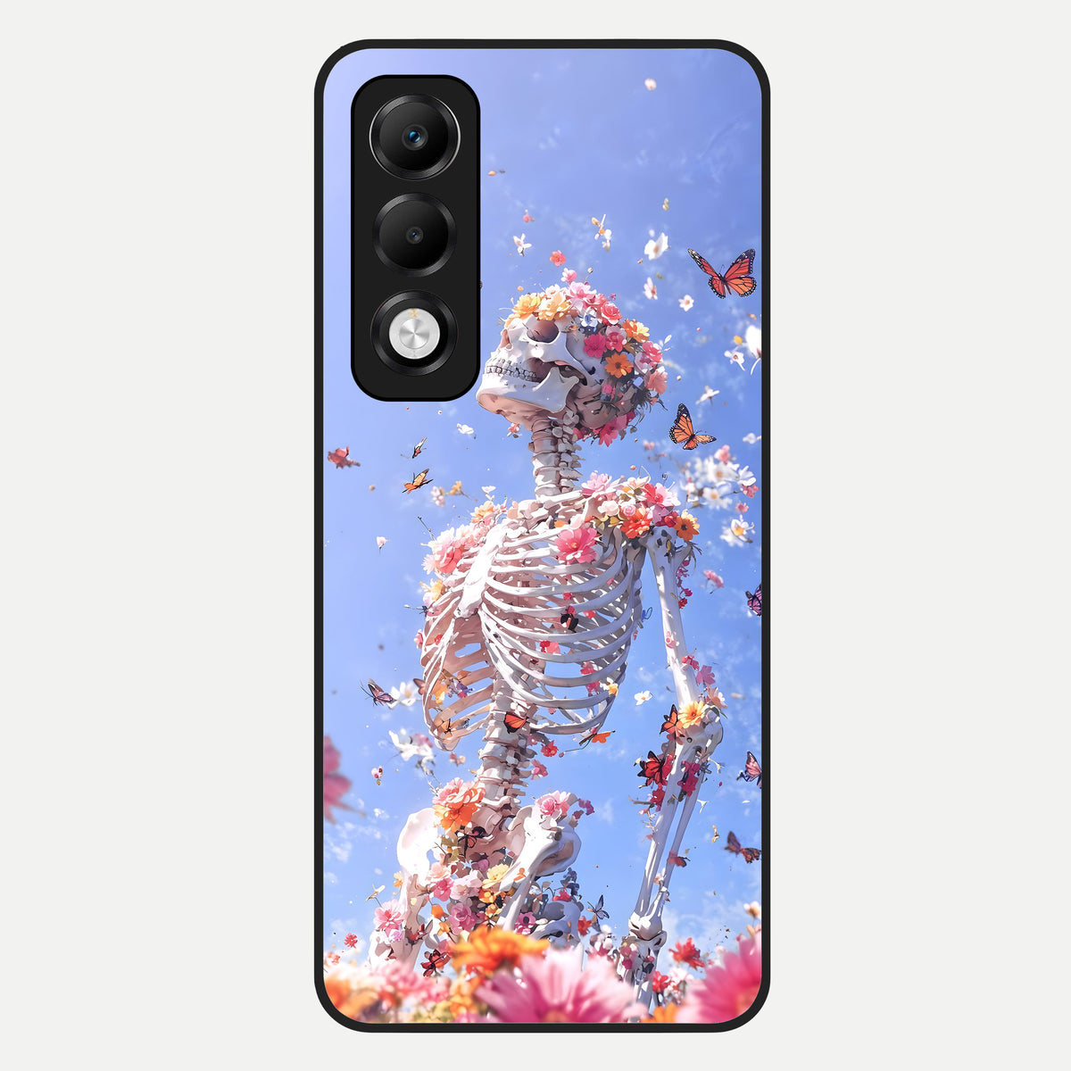  Bloom Beyond Bones Glass Case For Oppo K13x 5G back cover – full design glossy printed glass finish