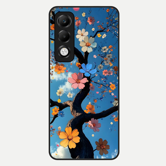  Blossom Dream Sky Glass Case For Oppo K13x 5G back cover – full design glossy printed glass finish