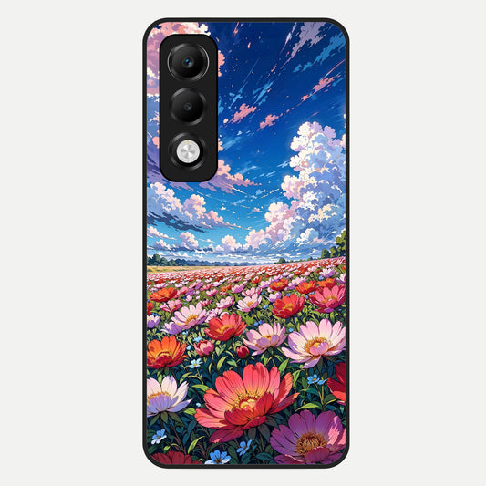  Blossom Sky Field Glass Case For Oppo K13x 5G back cover – full design glossy printed glass finish