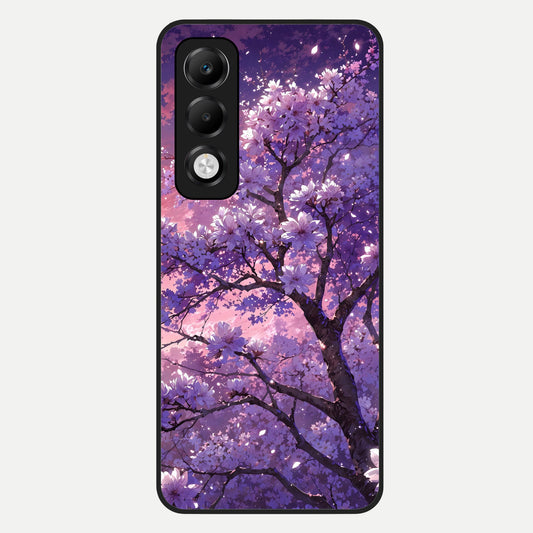  Blossom Tree Glass Case For Oppo K13x 5G back cover – full design glossy printed glass finish