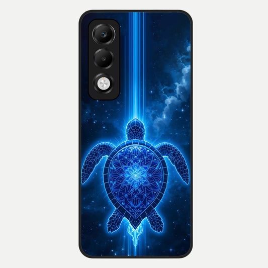  Blue Galaxy Turtle Glass Case For Oppo K13x 5G back cover – full design glossy printed glass finish