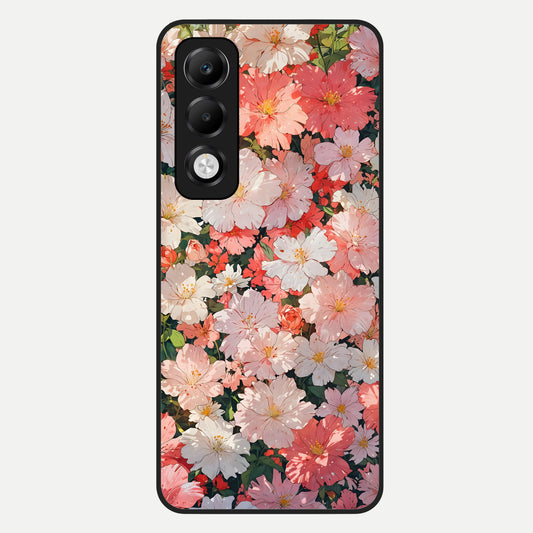  Blush Bloom Field Glass Case For Oppo K13x 5G back cover – full design glossy printed glass finish
