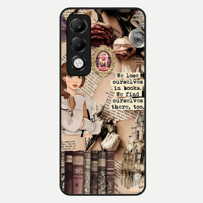  Bookish Dream World Glass Case For Oppo K13x 5G back cover – full design glossy printed glass finish
