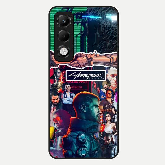  CYBERPUNK Legacy Glass Case For Oppo K13x 5G back cover – full design glossy printed glass finish