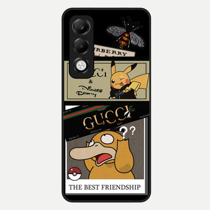  Cartoon Brand Play Mashup Glass Case For Oppo K13x 5G back cover – full design glossy printed glass finish