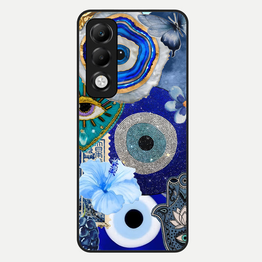  Celestial Blue Vision Glass Case For Oppo K13x 5G back cover – full design glossy printed glass finish