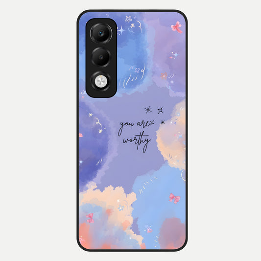  Celestial Cloud Magic Glass Case For Oppo K13x 5G back cover – full design glossy printed glass finish