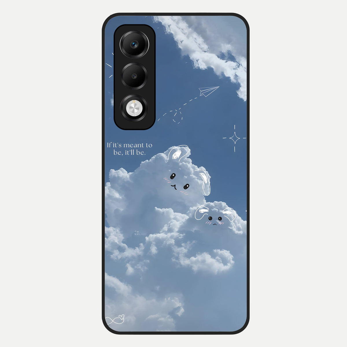  Cloud Bunny Dreams Glass Case For Oppo K13x 5G back cover – full design glossy printed glass finish