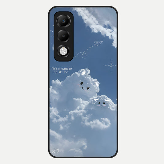  Cloud Bunny Dreams Glass Case For Oppo K13x 5G back cover – full design glossy printed glass finish