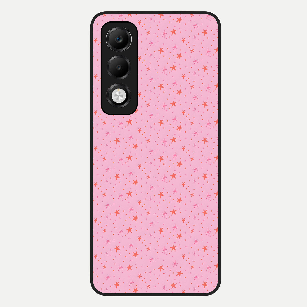  Cosmic Pink Sparkle Glass Case For Oppo K13x 5G back cover – full design glossy printed glass finish