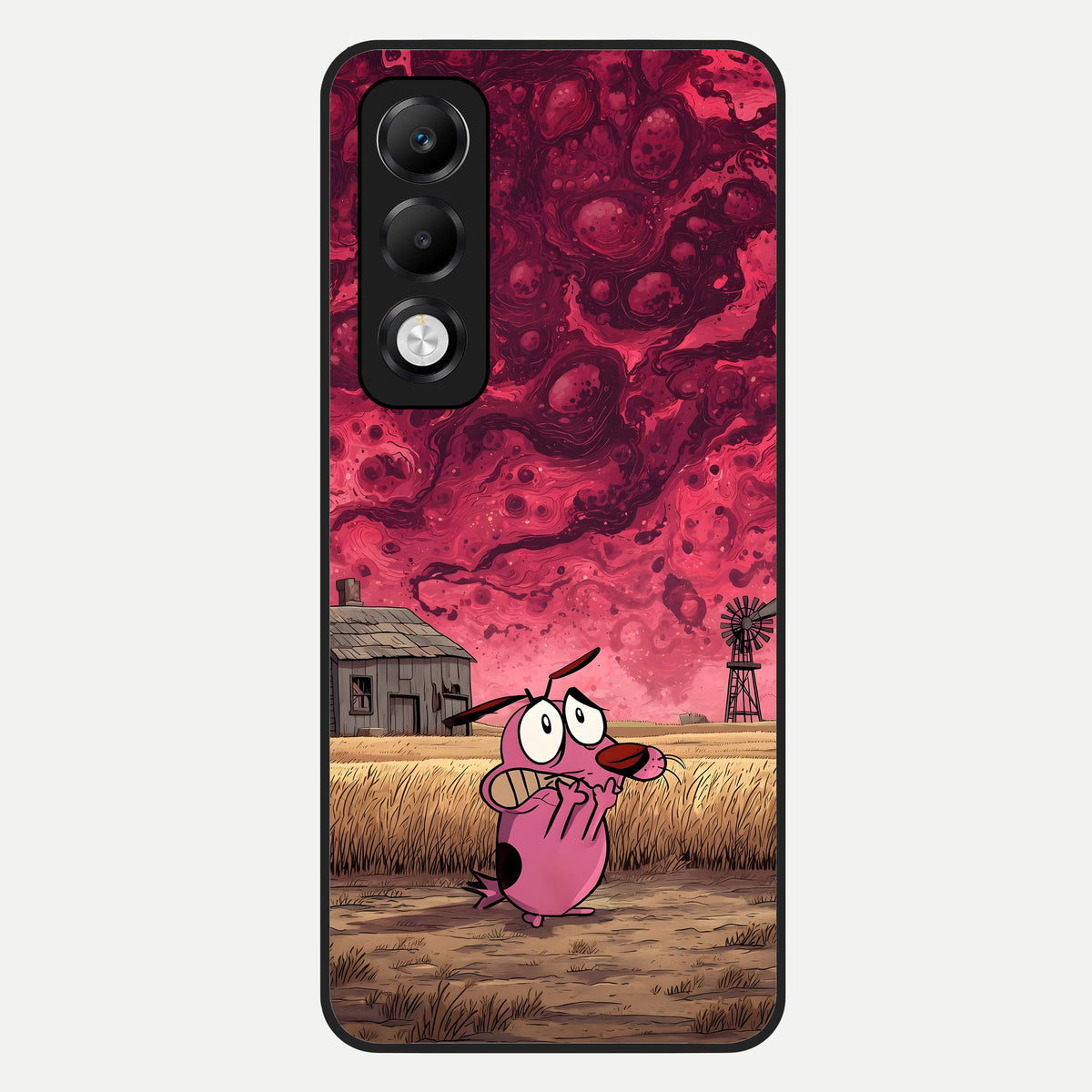  Courage Under Sky Glass Case For Oppo K13x 5G back cover – full design glossy printed glass finish