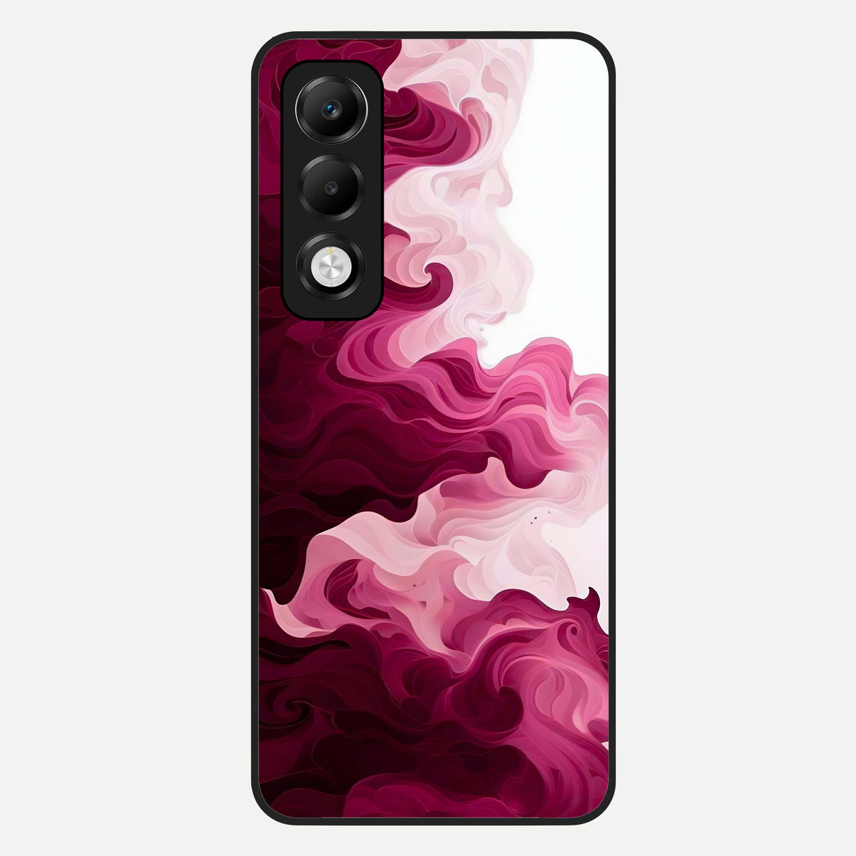  Crimson Wave Flow Glass Case For Oppo K13x 5G back cover – full design glossy printed glass finish