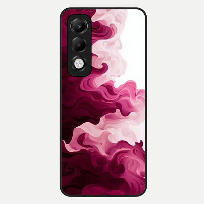  Crimson Wave Flow Glass Case For Oppo K13x 5G back cover – full design glossy printed glass finish