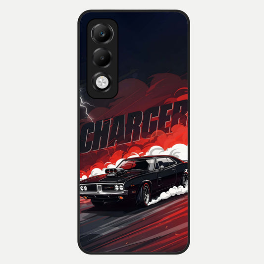  Dark Charger Fury Glass Case For Oppo K13x 5G back cover – full design glossy printed glass finish