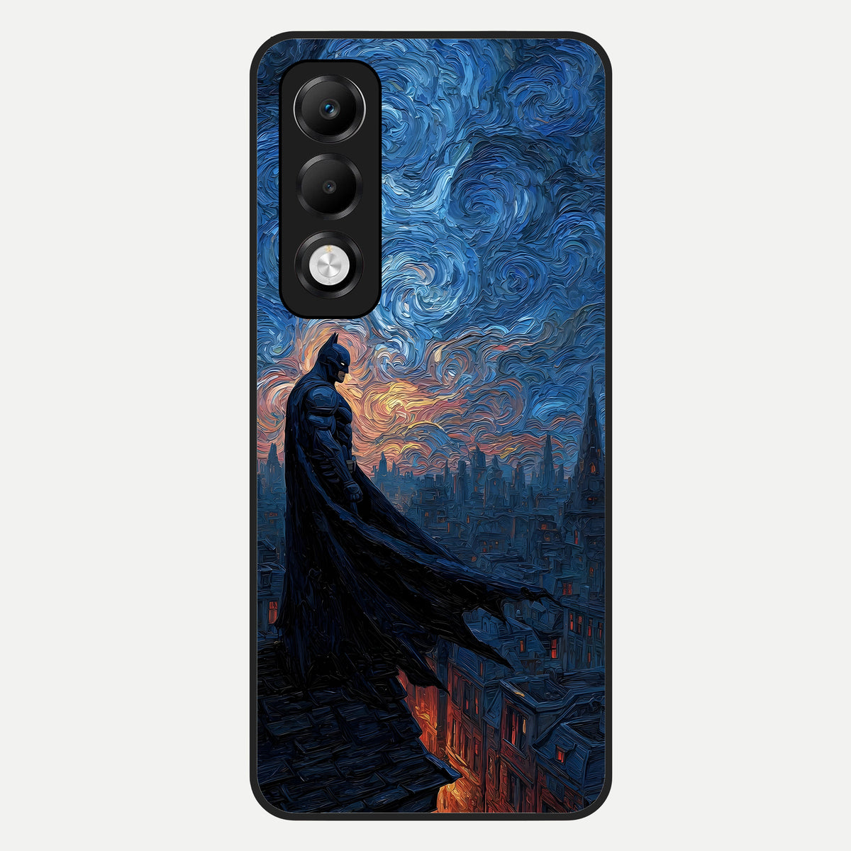  Dark Knight Dusk Glass Case For Oppo K13x 5G back cover – full design glossy printed glass finish