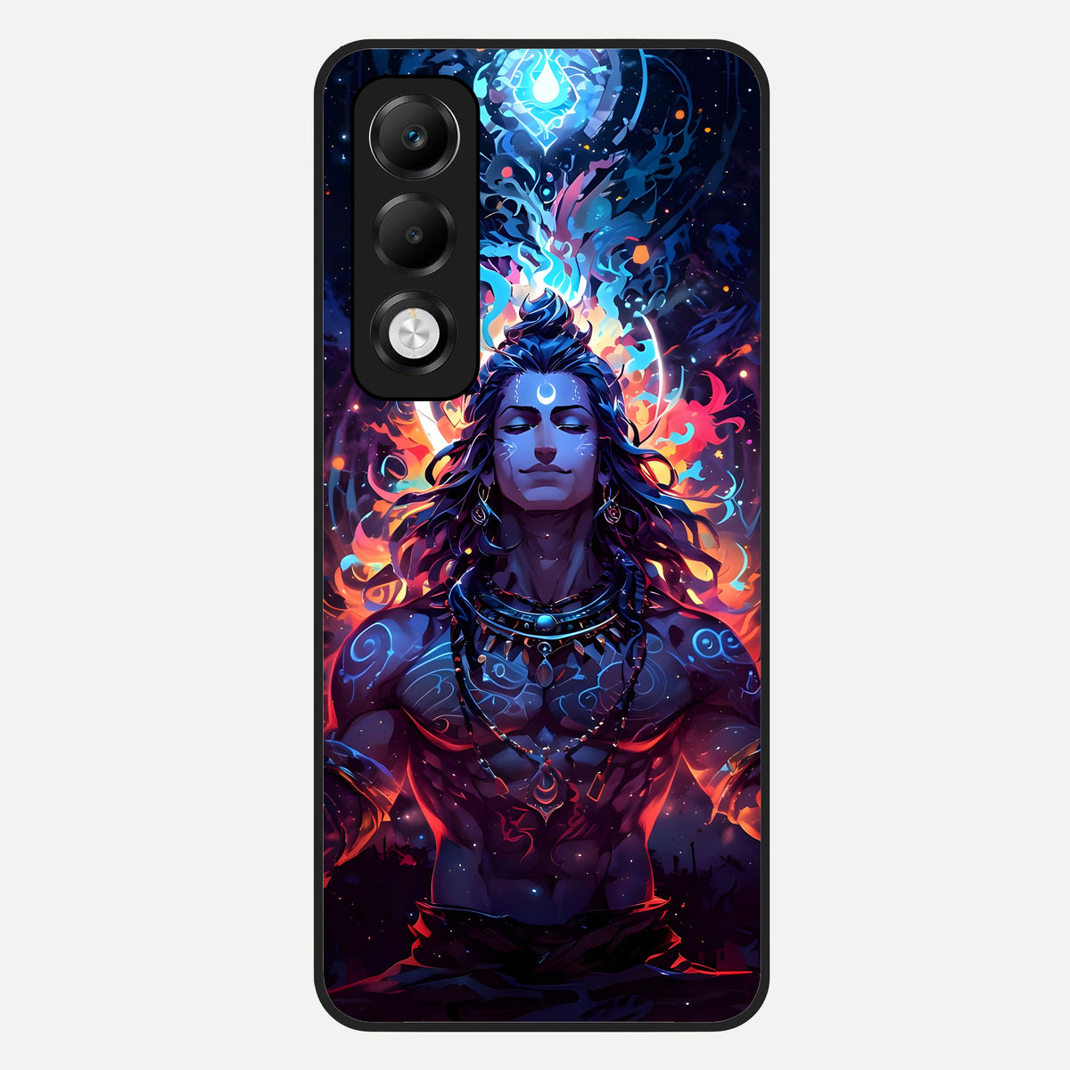  Divine Fire Shiv Glass Case For Oppo K13x 5G back cover – full design glossy printed glass finish