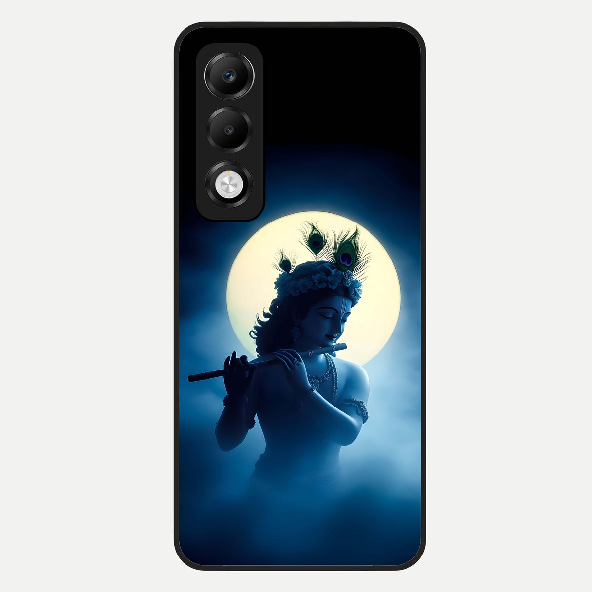  Divine Moon Flute Glass Case For Oppo K13x 5G back cover – full design glossy printed glass finish